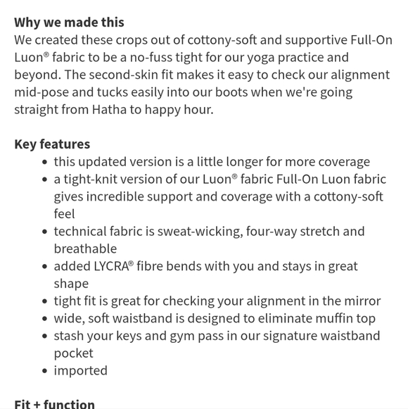 Lululemon Wunder Under Crop II Leggings in Shady Palms Black White Size 6 - Picture 8 of 10